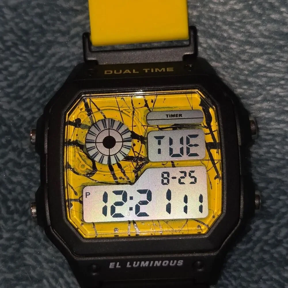 Unbranded Men's Yellow and Black Watch